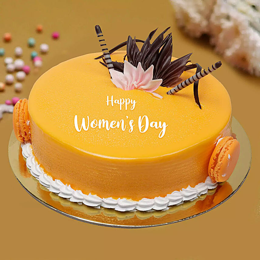 Womens Day Delicate Mango Cake