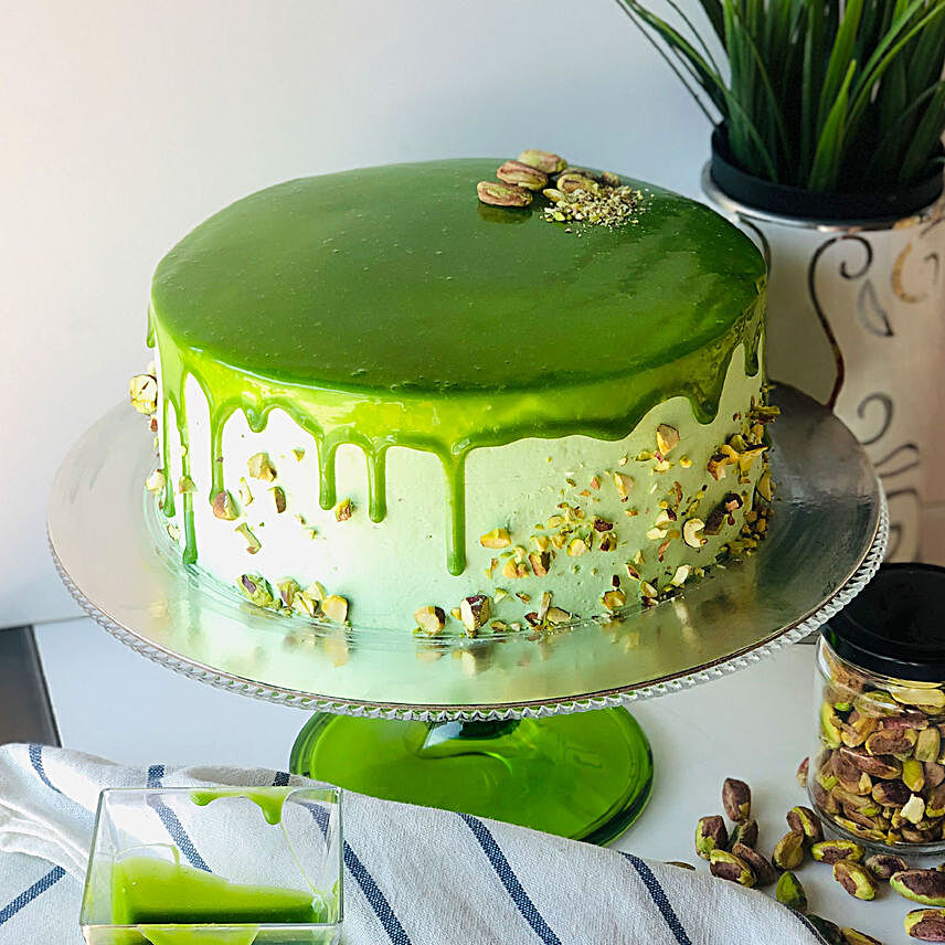 Go Green Pistachio Cake Half Kg