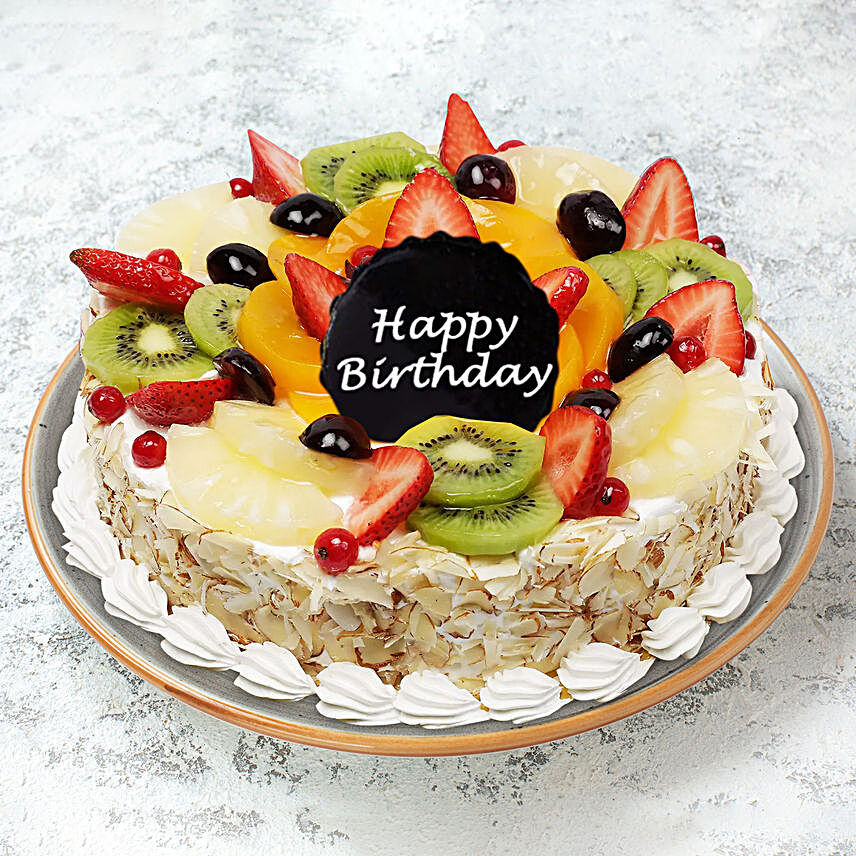 Birthday Fruit Cake Half Kg
