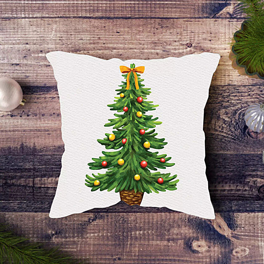 Christmas Tree Printed Cushion