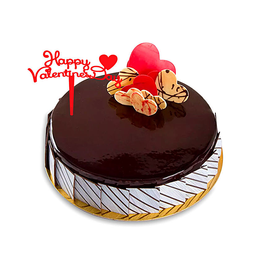 Choco Fudge Love Cake:Send Valentines Day Cakes to Qatar