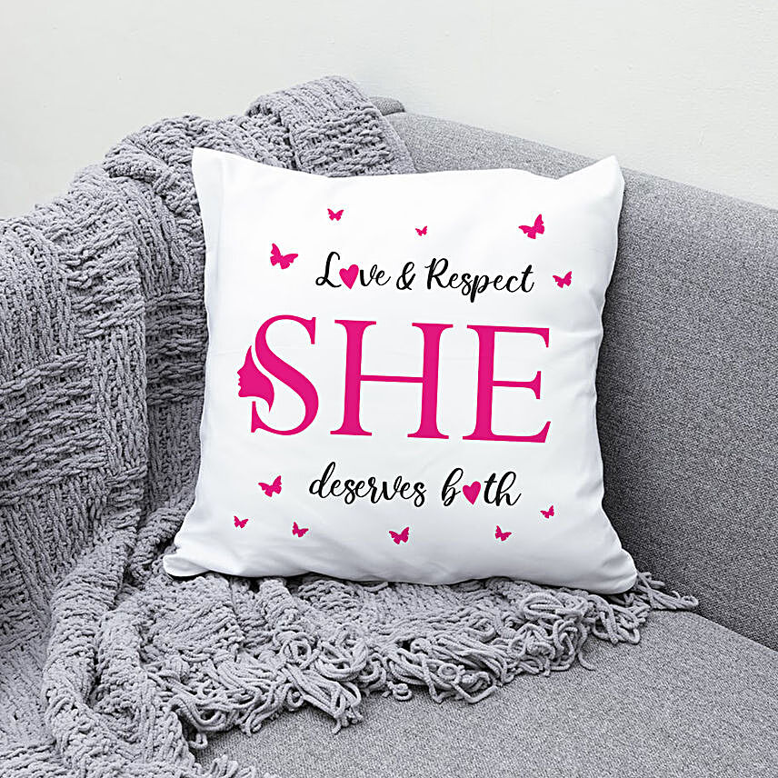 Love And Respect For Her Cushion