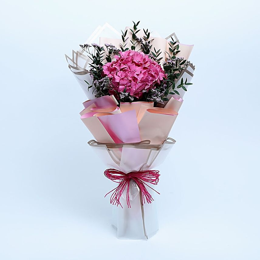 Beautiful Pink Hydrangea Bouquet