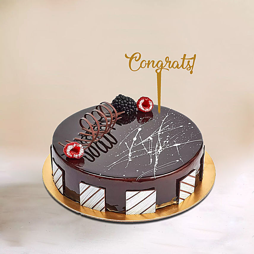 Congrats Chocolate Cake