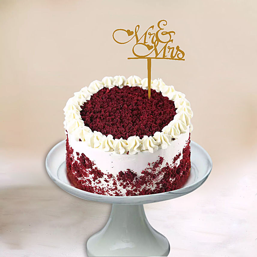Mr & Mrs Red Velvet Cake