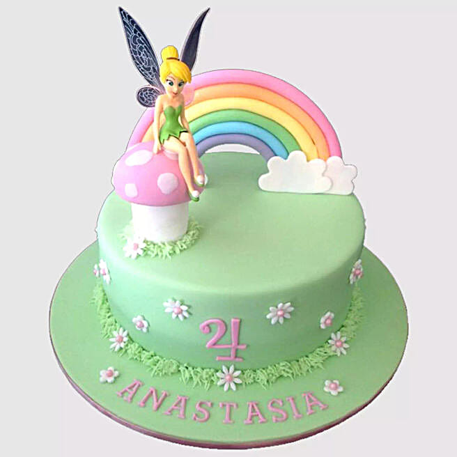 Tinker Bell Fondant Cake qatar Gift Tinker Bell Fondant Cake FNP