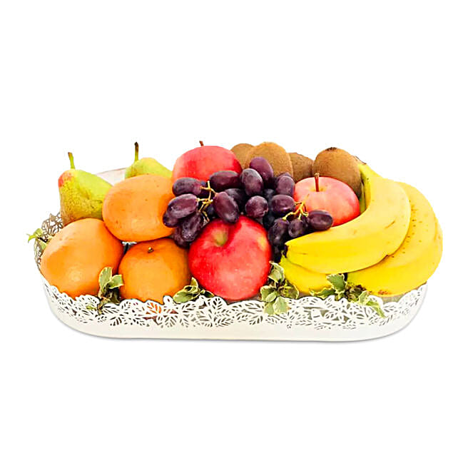 Assorted Fresh Fruit Tray qatar Gift Assorted Fresh Fruit Tray FNP