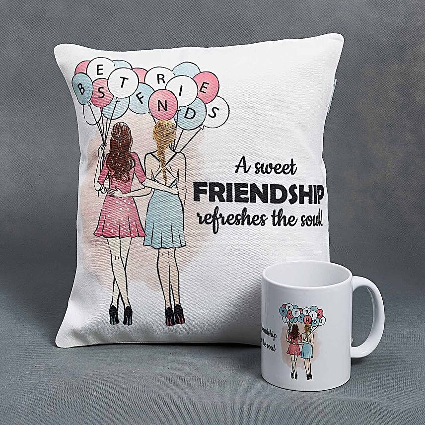 Friendship Cushion N Mug For Her