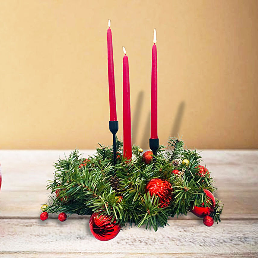 Christmas Wreath with Candles