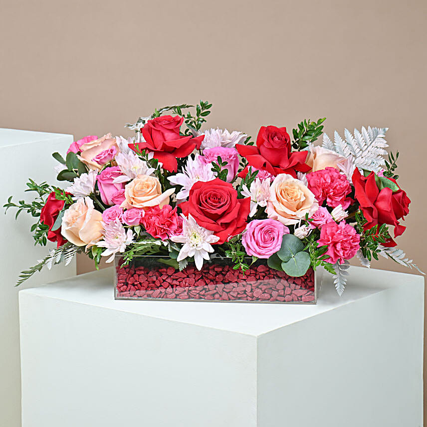 Beautiful Roses & Gerberas Arrangement