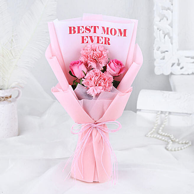 Carnation N Rose Celebration for Mom qatar Gift Carnation N Rose