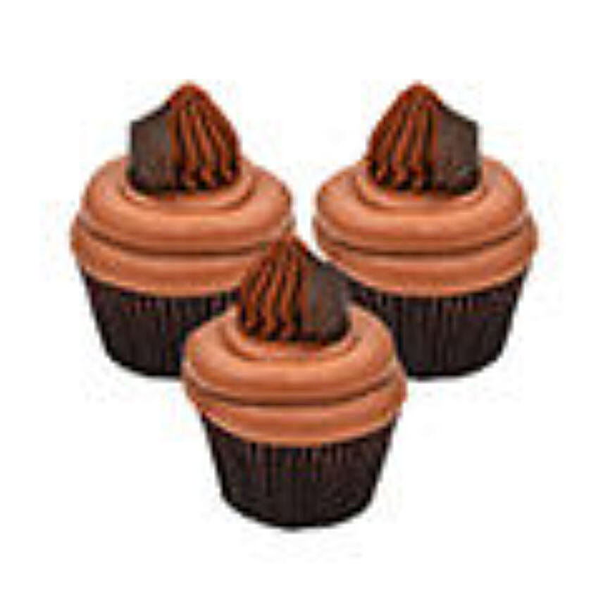 3Pcs Choco Cupcakes