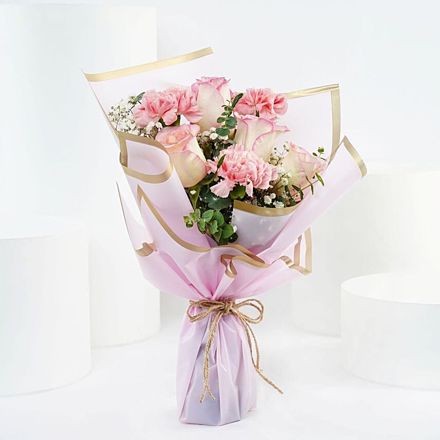 Beauty of Pink Flower Bouquet