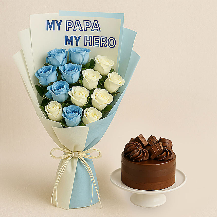 Father's Day Blooms With Cake