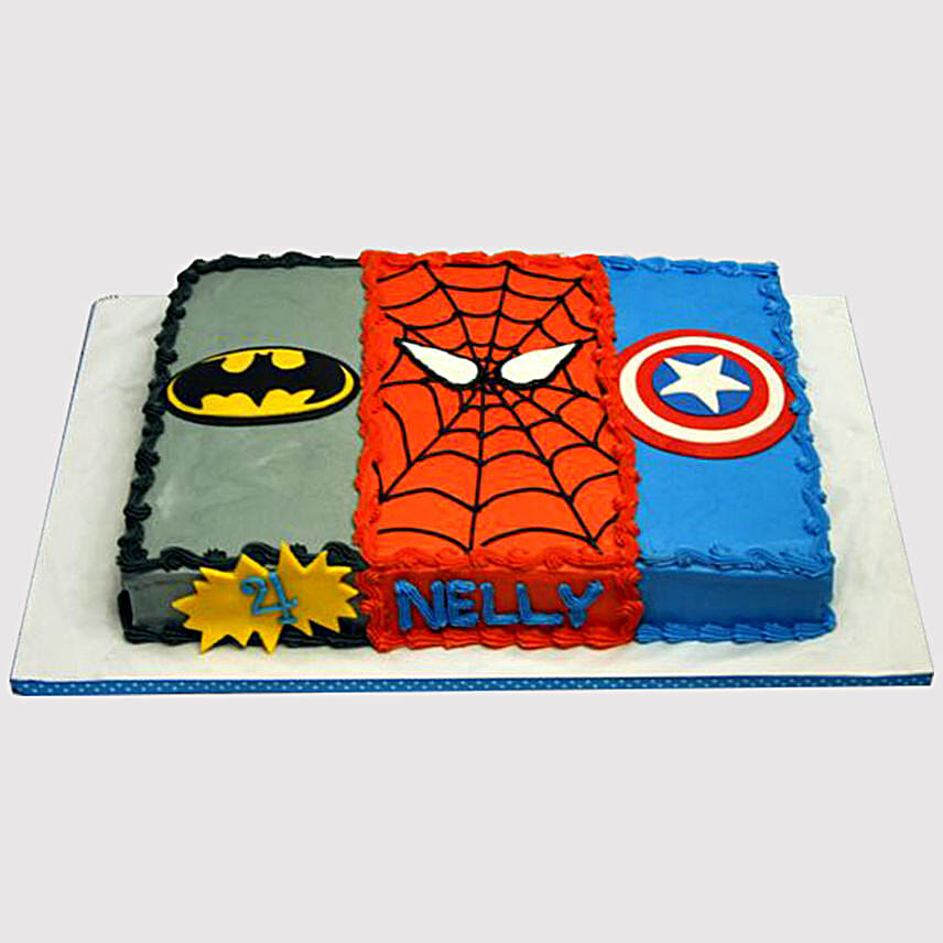 Avengers Cream Cake