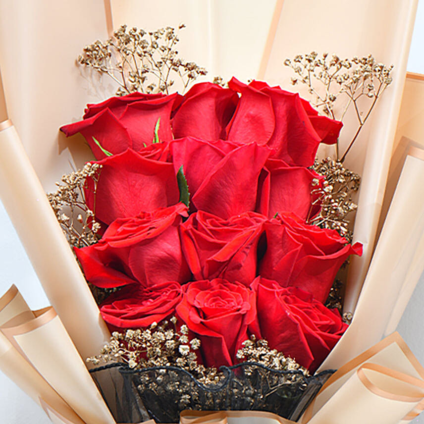 Beauty of Love Red Roses Bouquet