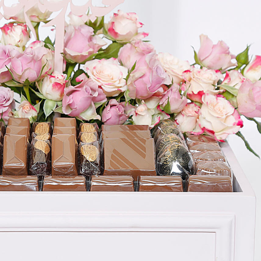 Eid Speacial Flower & Chocolates Arrangement