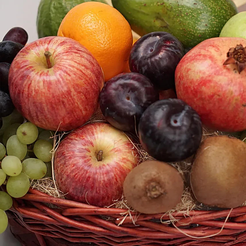 Fruits With Chocolate & Nuts Gift Basket