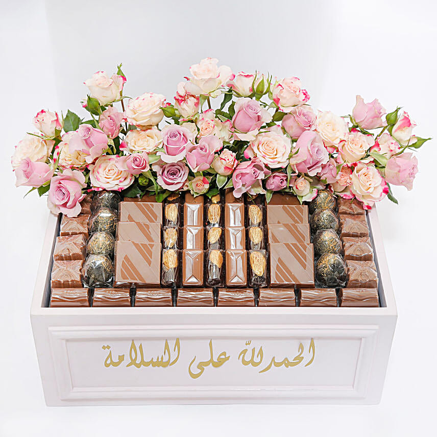 Get Well Soon Chocolate & Flower Arrangement