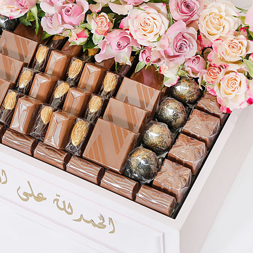 Get Well Soon Chocolate & Flower Arrangement