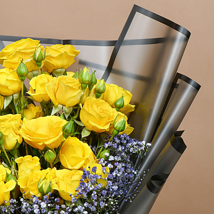 Golden Twilight Roses Bouquet