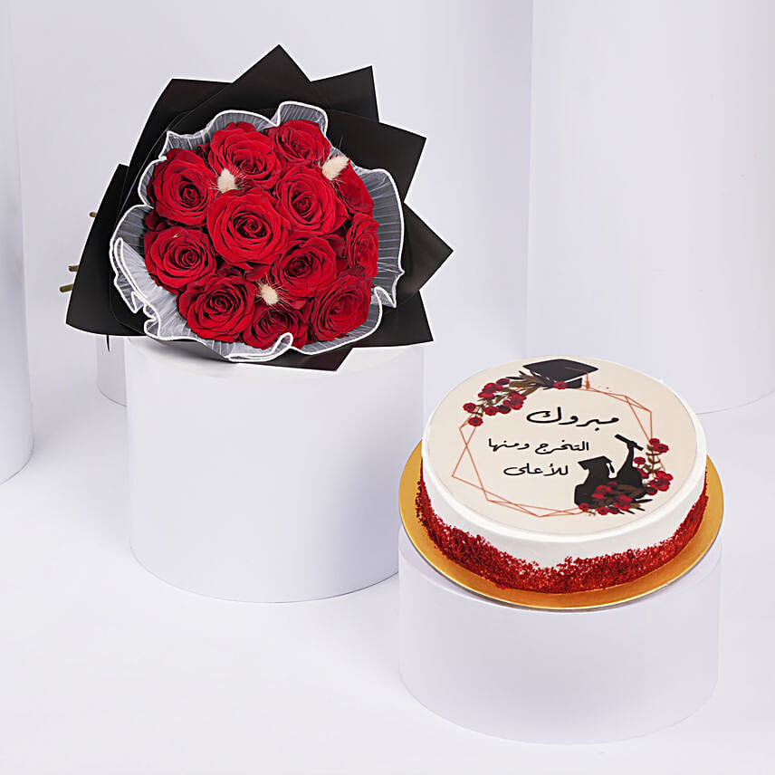 Graduation Celebration Flower N Cake