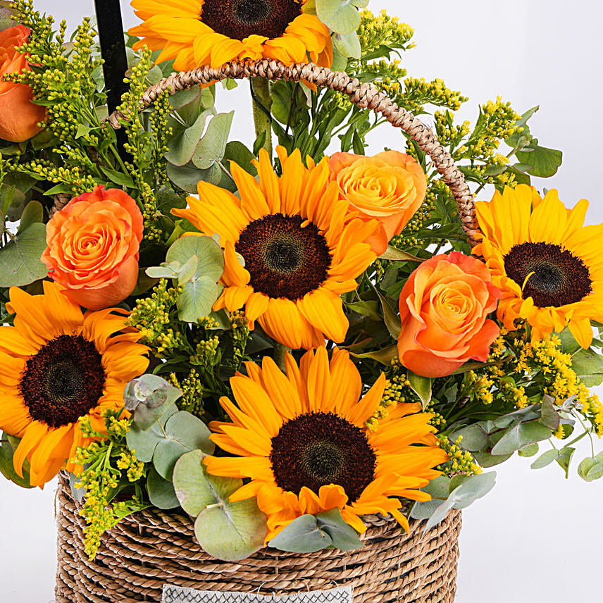 Holy Ramadan Flowers Basket