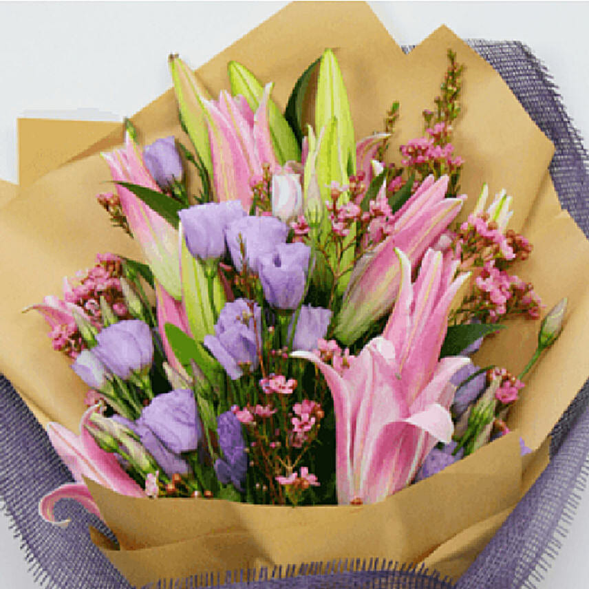 Lilies & Lisianthus Bouquet