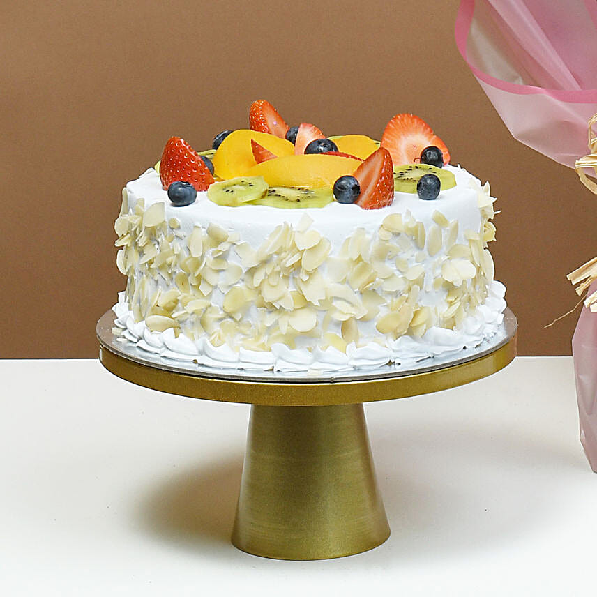 Loves Blushing Roses & Fruit Cake