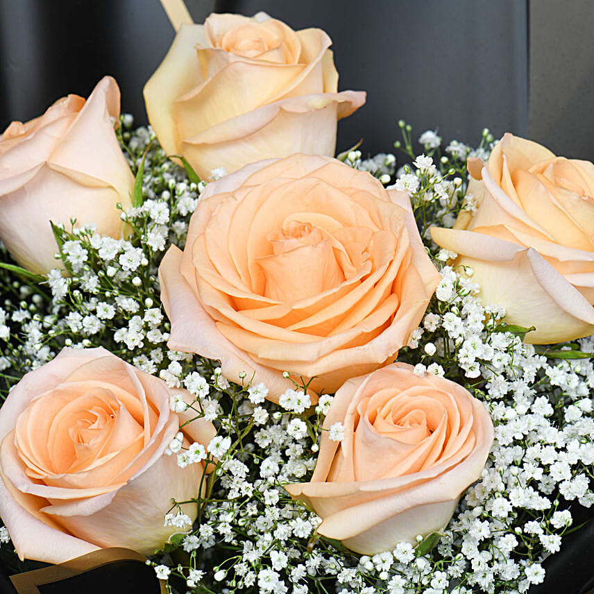 Peachy Rose Ensemble with Cake Surprise Combo