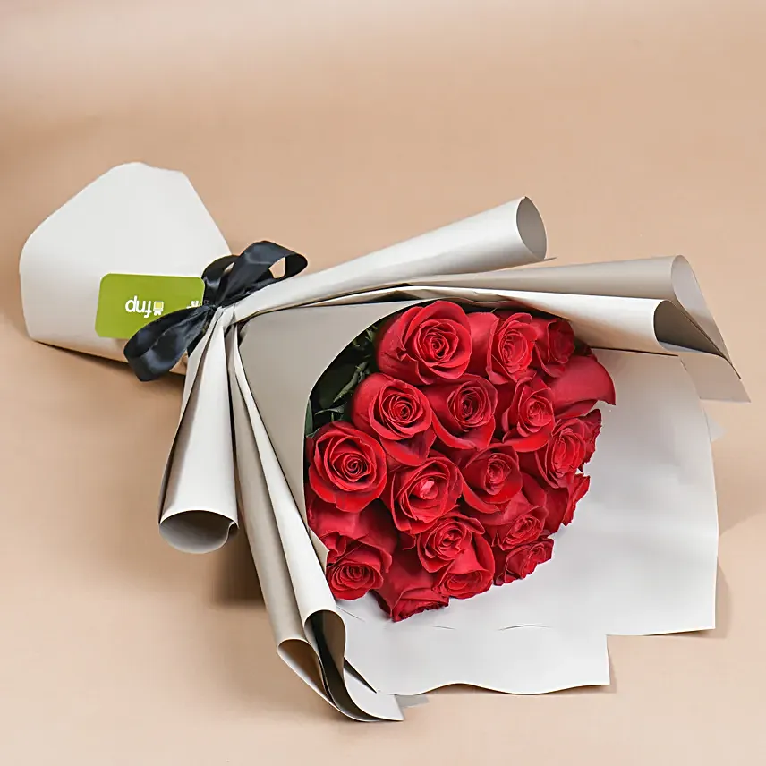 Scarlet Enchantment Roses Bouquet