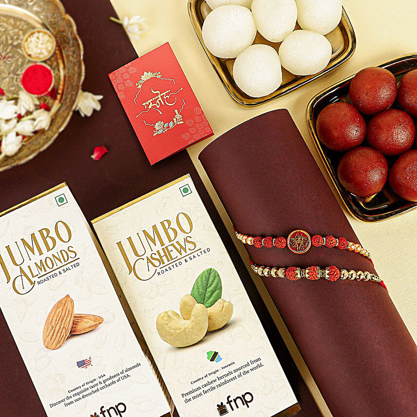 Serene Spirit Rudraksha Rakhi N Rakhi Treats