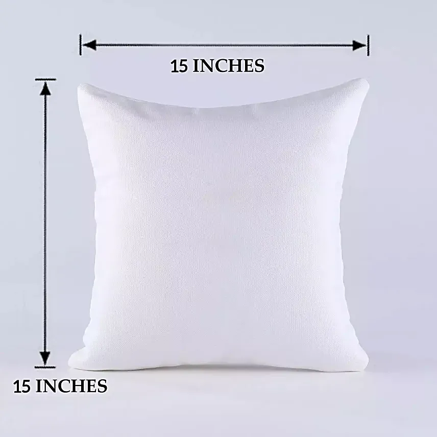 Sighting of Moon White Personalised Cushion