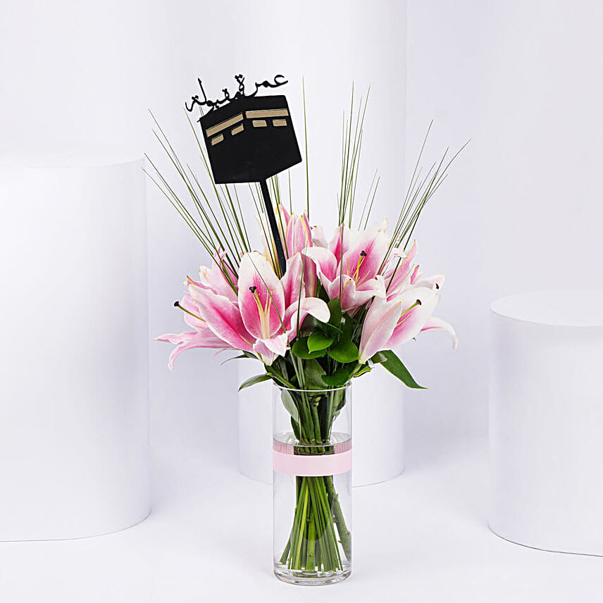 Umrah Mubaraka| Lily Arrangement