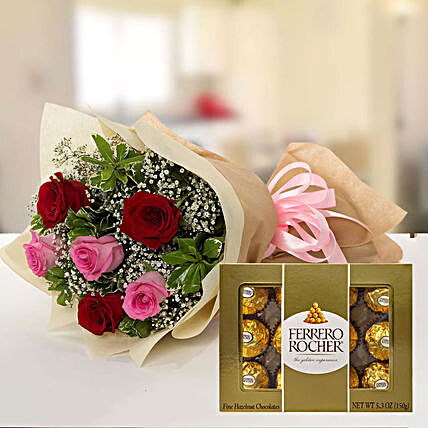 Beautiful Roses & Ferrero Rocher