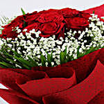 Red Roses Bunch and Ferrero Rocher