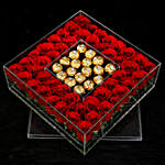 Ferrero Rocher and Red Roses Box