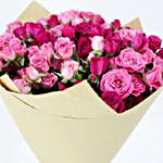 10 Stems Of Pink Spray Roses Bouquet