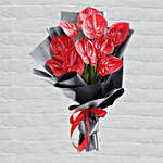 10 Stems Red Anthurium Bouquet