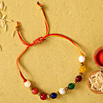 Navrattan Bracelet Style Pearl Rakhi