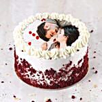 Velvety Photo Cake For Anniversary