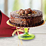 Chocolate Rocher Half Kg Cake & Mix Roses