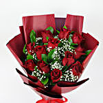Bunch Of Beautiful 12 Red Rose