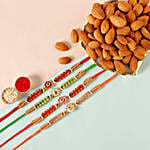 Sneh Meenakari Rakhi Set & Almonds