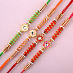 Sneh Meenakari Rakhi Set Of 4