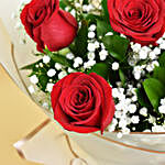 Valentines 6 Roses Bouquet
