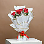 Passionate Love Roses and Black Forest Cake Surprise