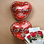 Passionate Love Roses & Sweet Surprises
