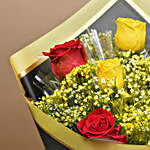 Red And Yellow Roses Bouquet