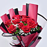 Bouquet Of 10 Lovely Red Roses